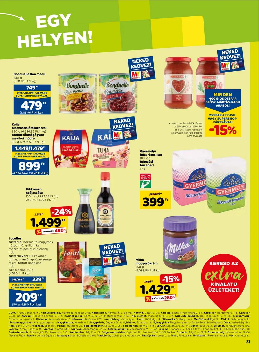 Spar akciós újság Extra 01.05–01.11 – 4. oldal