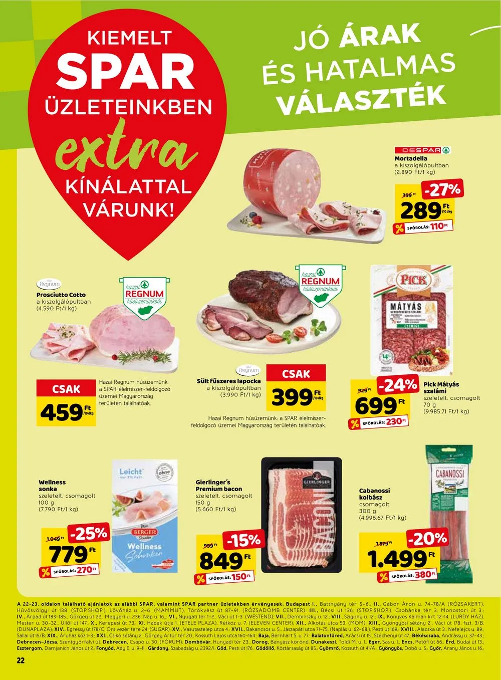 Spar akciós újság Extra 01.12–01.18 – 3. oldal