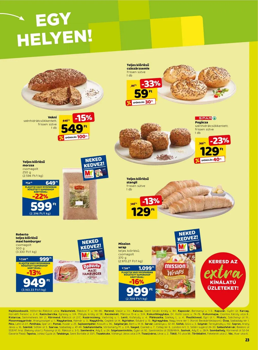 Spar akciós újság Extra 01.12–01.18 – 4. oldal