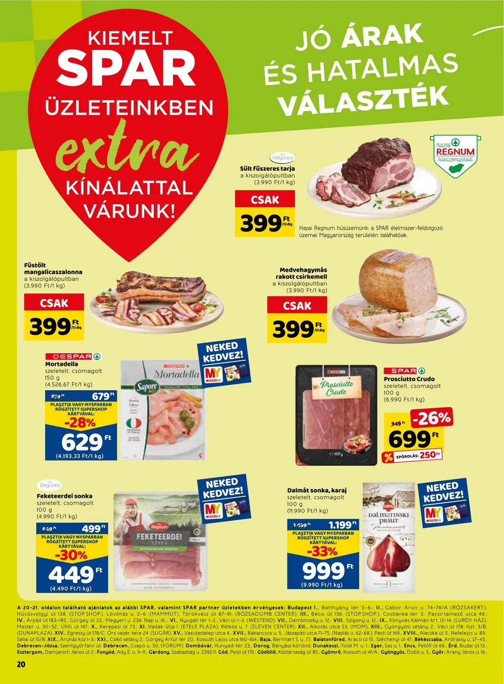 Spar akciós újság Extra 01.19–01.25