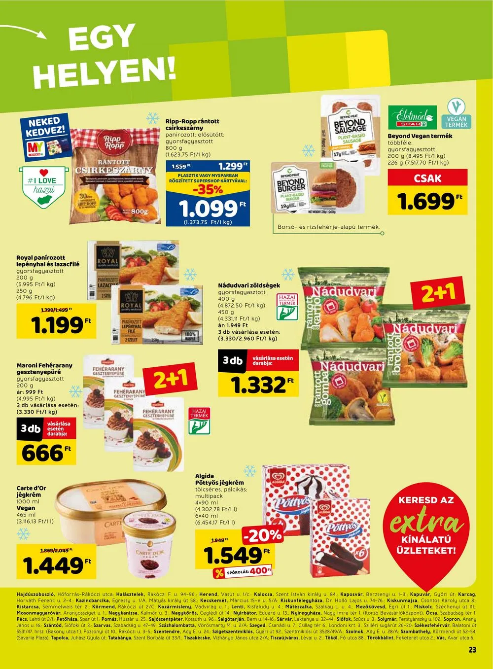 Spar akciós újság Extra 01.19–01.25 – 4. oldal