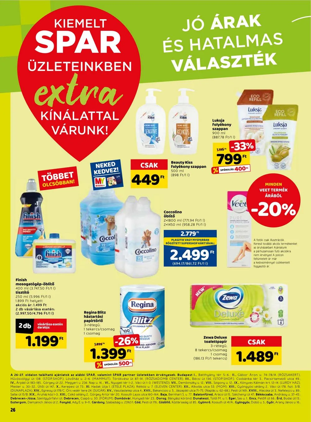 Spar akciós újság Extra 01.26–02.01 – 7. oldal
