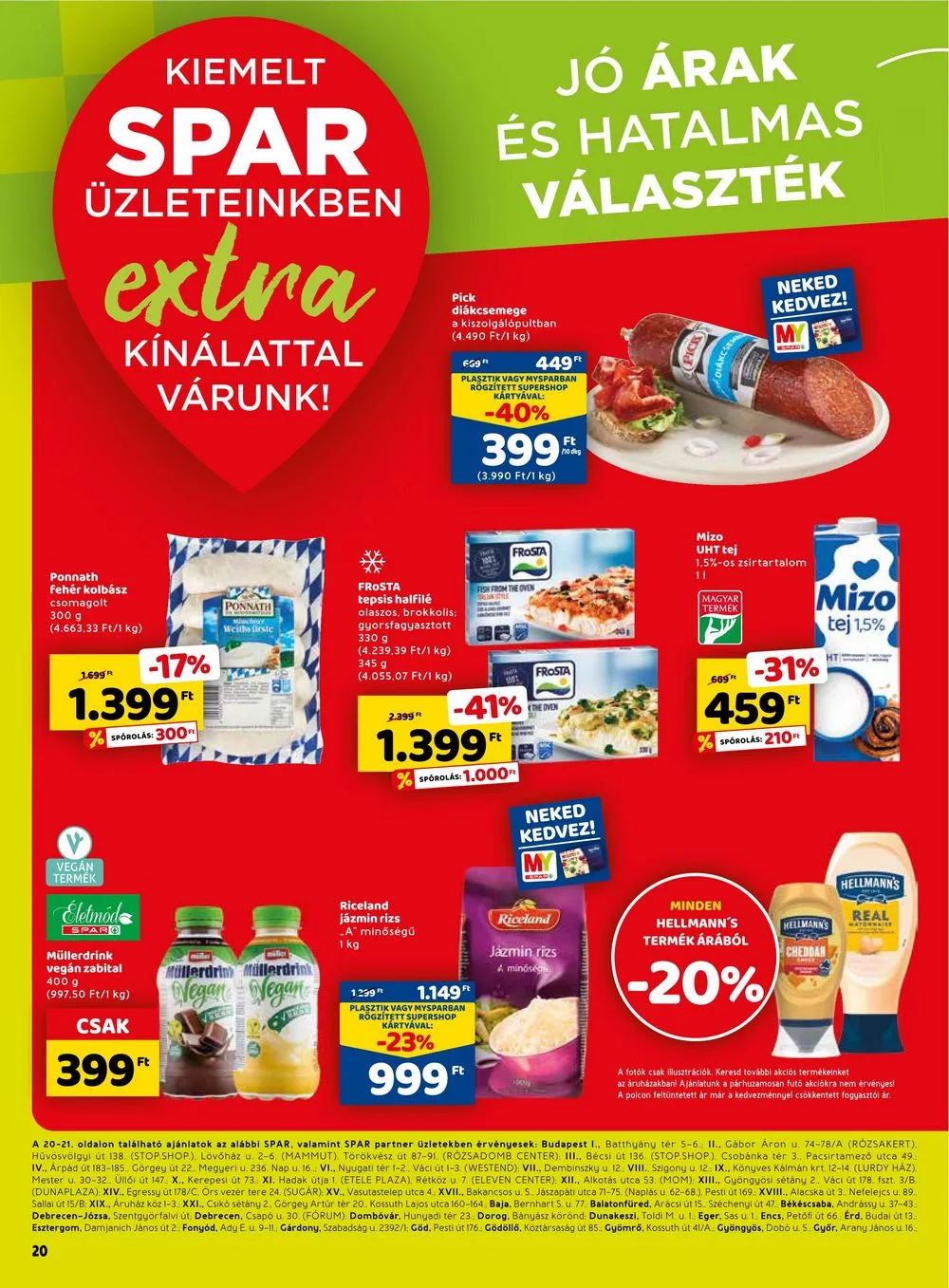Spar akciós újság Extra 02.02–02.08