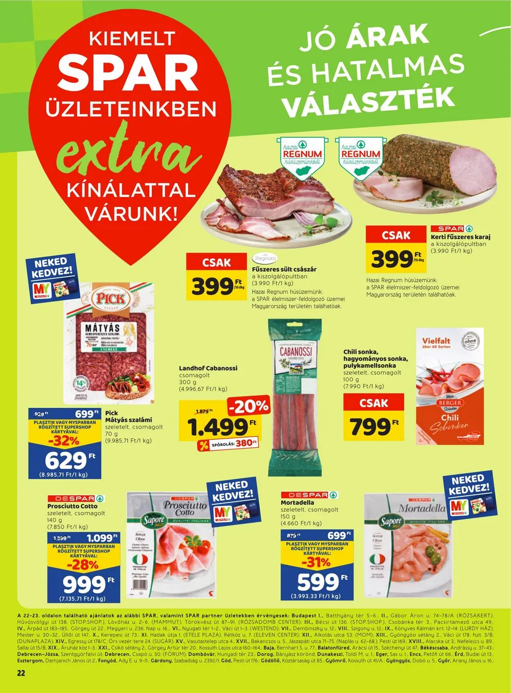 Spar akciós újság Extra 02.23–03.01 – 3. oldal