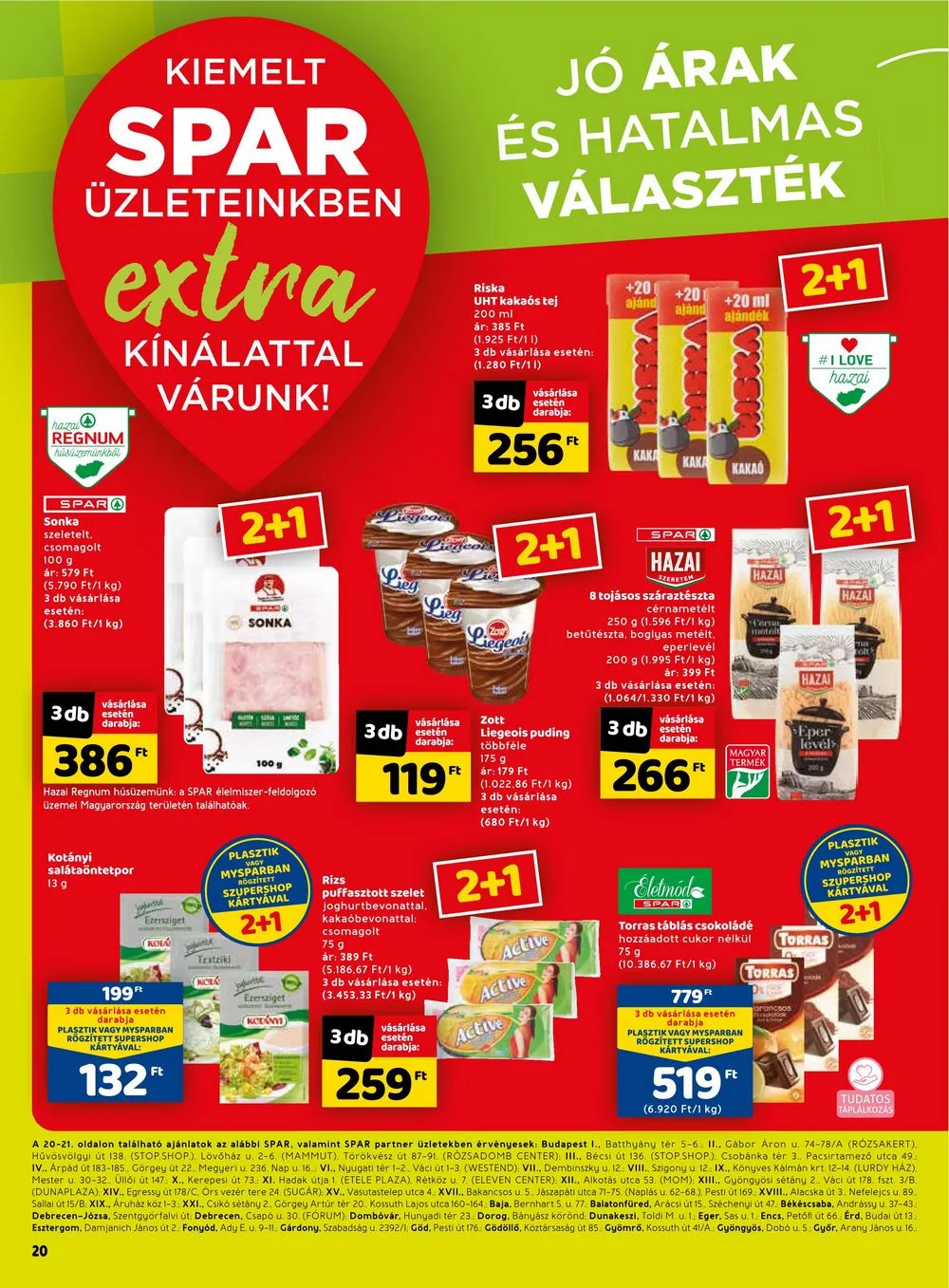 Spar akciós újság Extra 03.02–03.08