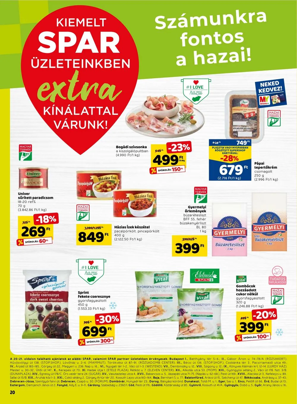 Spar akciós újság Extra 03.09–03.14
