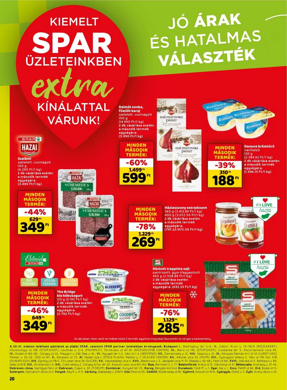 Spar akciós újság Extra 03.16–03.22