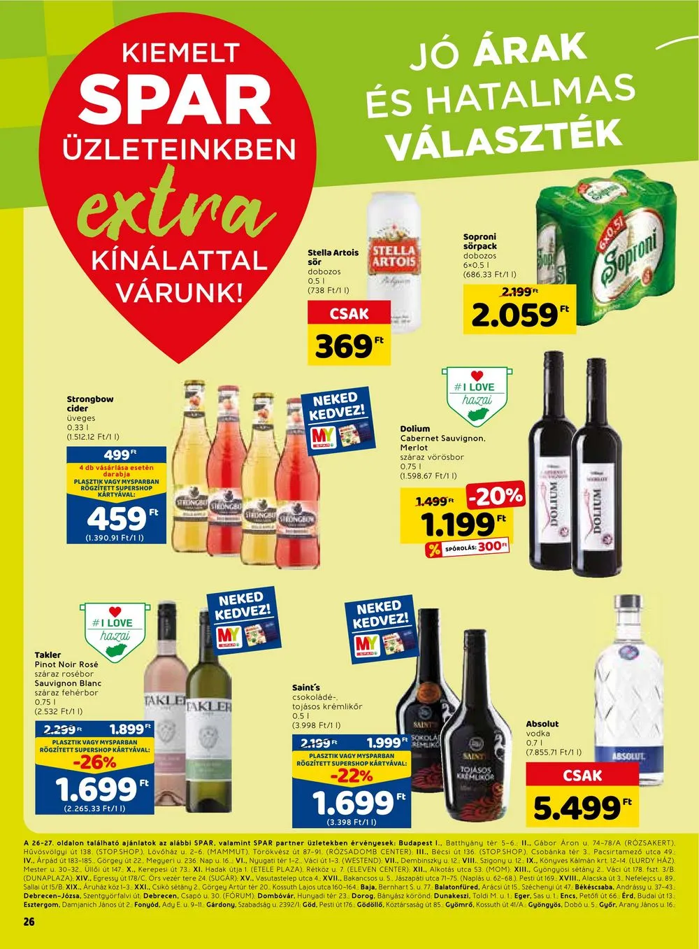Spar akciós újság Extra 03.16–03.22 – 7. oldal