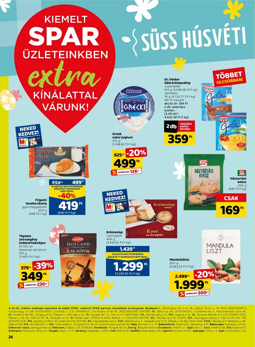 Spar akciós újság Extra 03.30–04.08