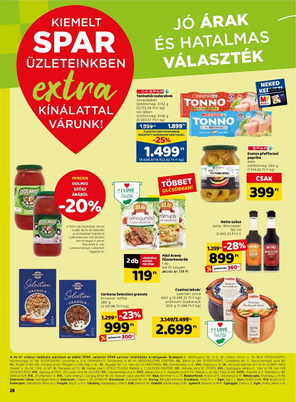 Spar akciós újság Extra 04.13–04.19 – 7. oldal