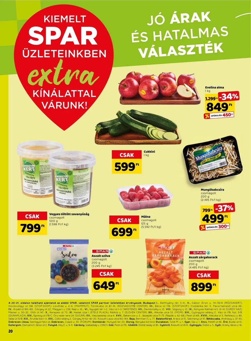 Spar akciós újság Extra 04.20–04.26