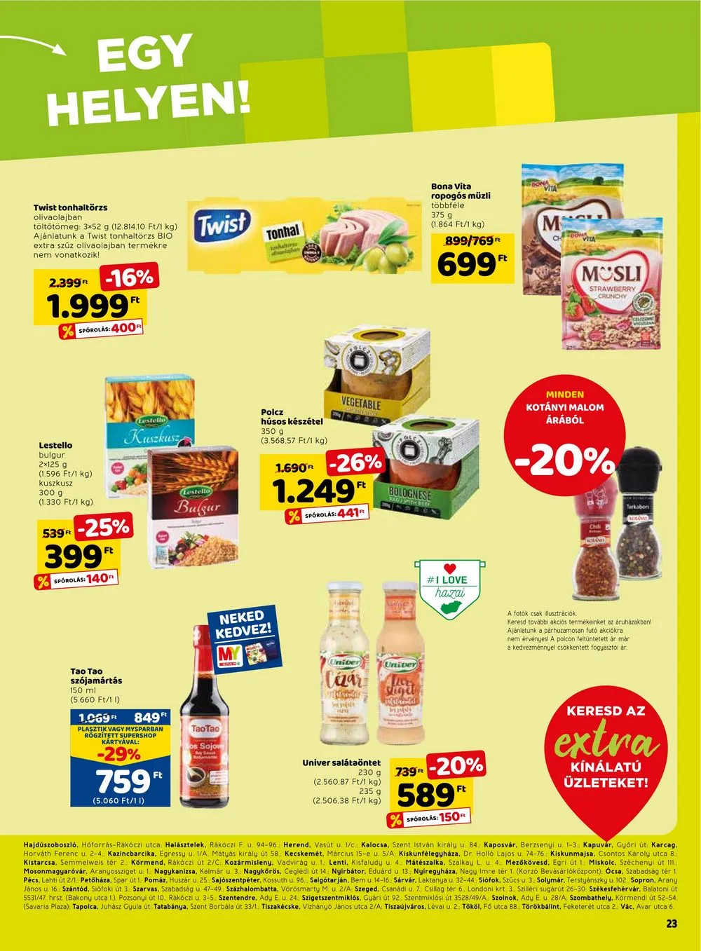 Spar akciós újság Extra 04.20–04.26 – 4. oldal