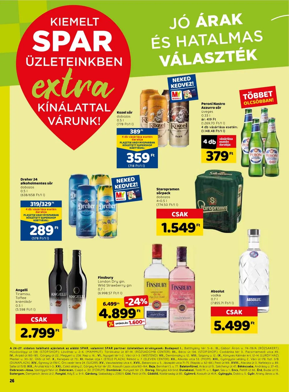Spar akciós újság Extra 04.20–04.26 – 7. oldal