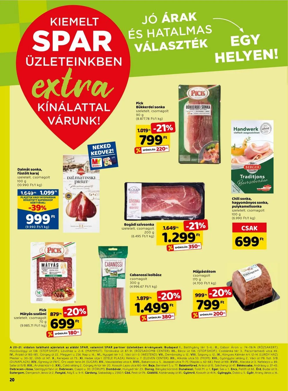Spar akciós újság Extra 05.11–05.17