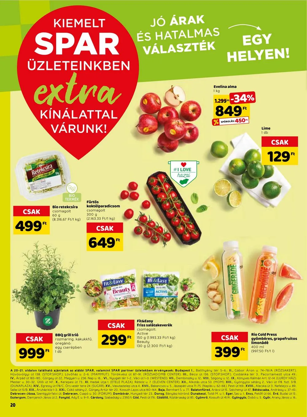 Spar akciós újság Extra 06.01–06.07