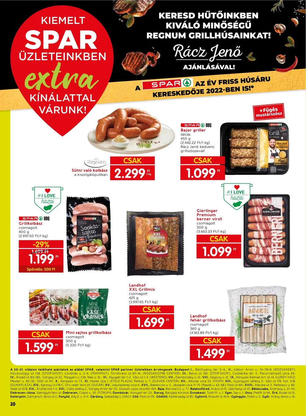 Spar akciós újság Extra 06.15–06.21