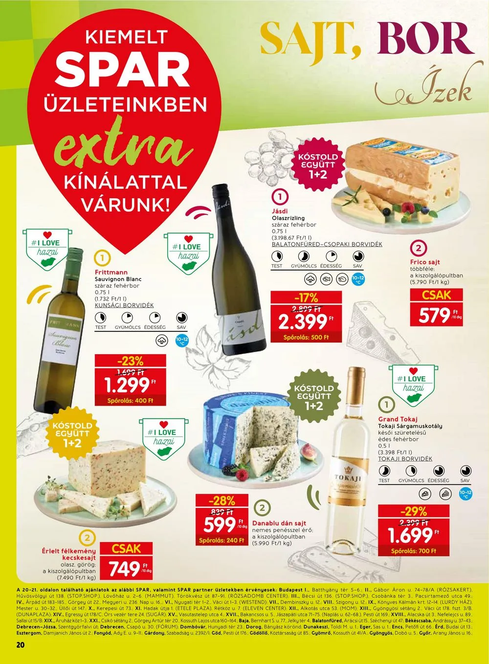 Spar akciós újság Extra 07.20–07.26