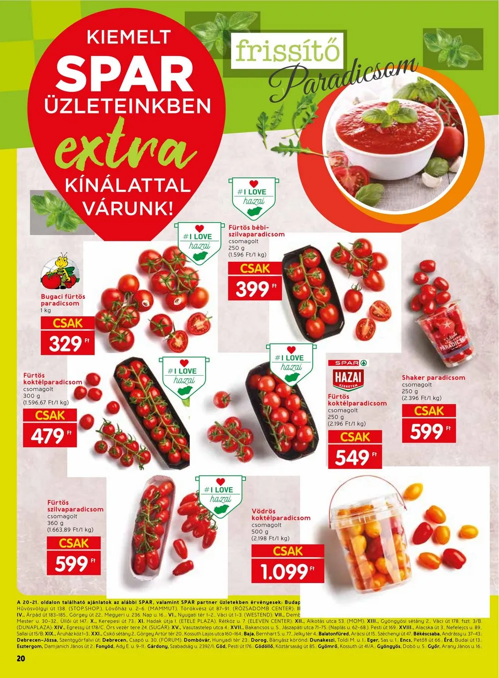 Spar akciós újság Extra 08.10–08.16
