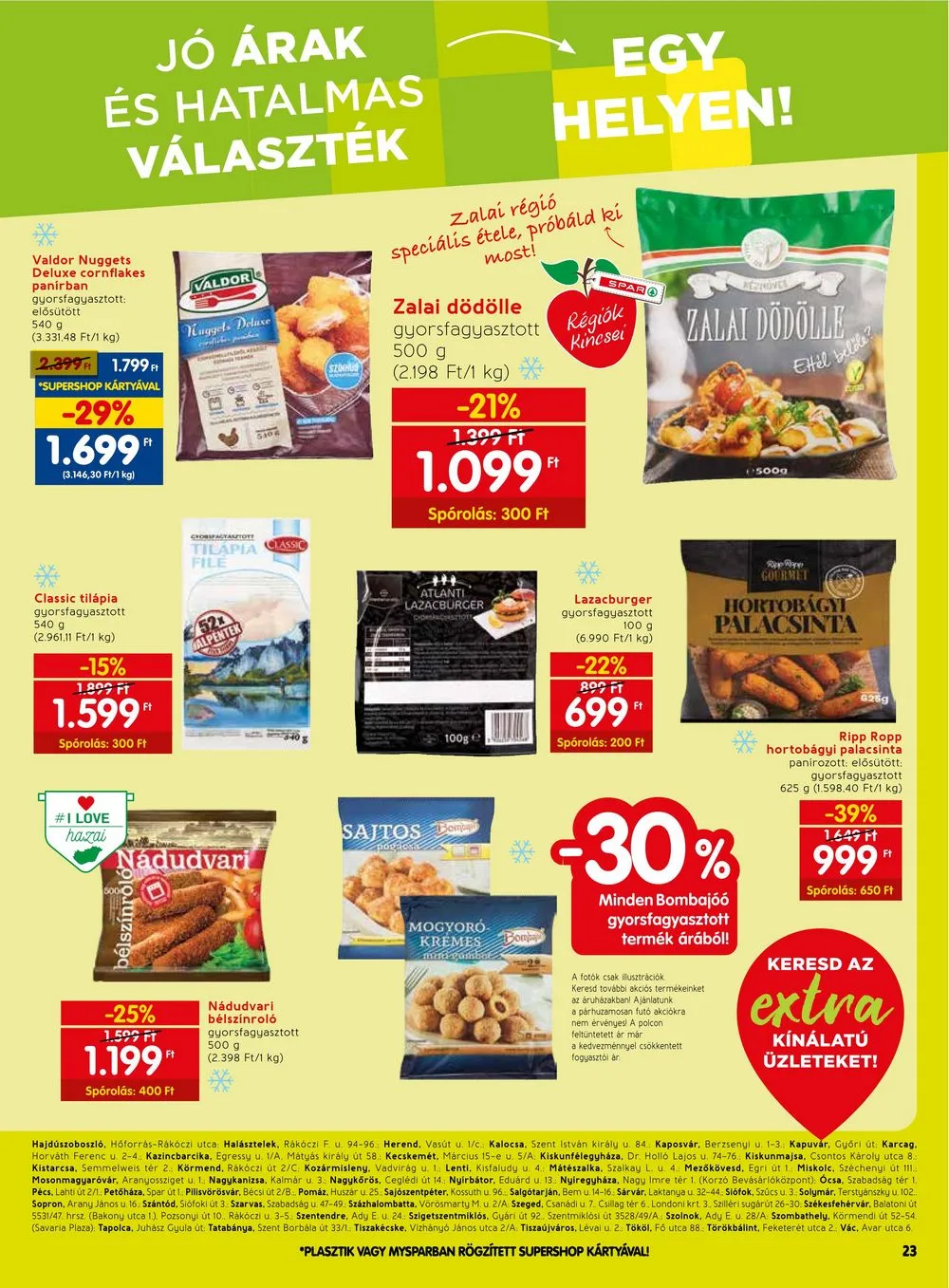 Spar akciós újság Extra 08.10–08.16 – 4. oldal