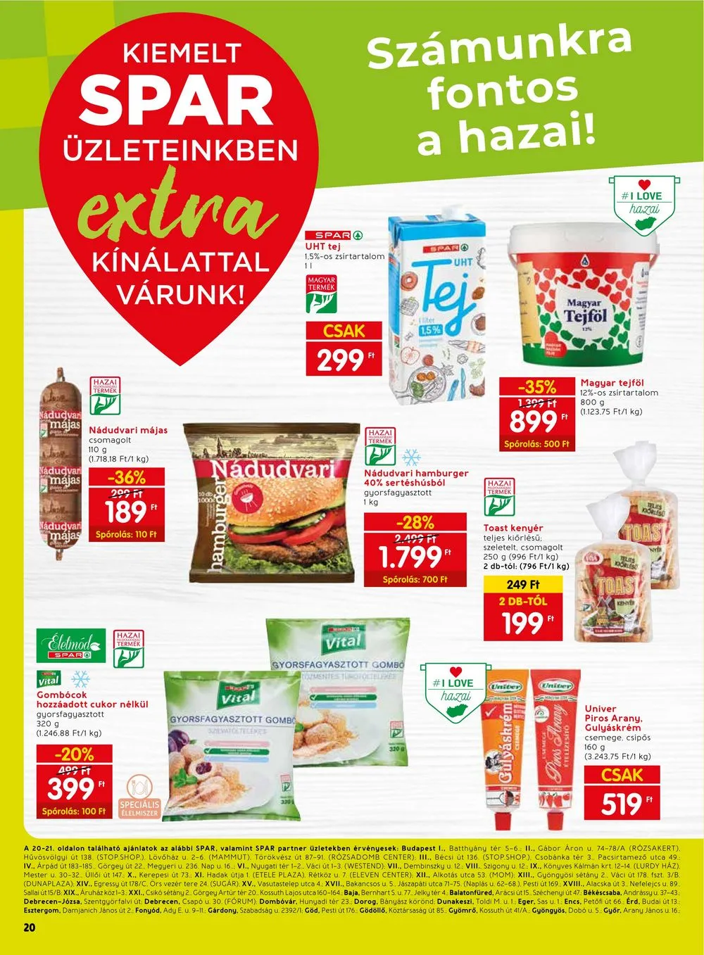 Spar akciós újság Extra 08.17–08.23