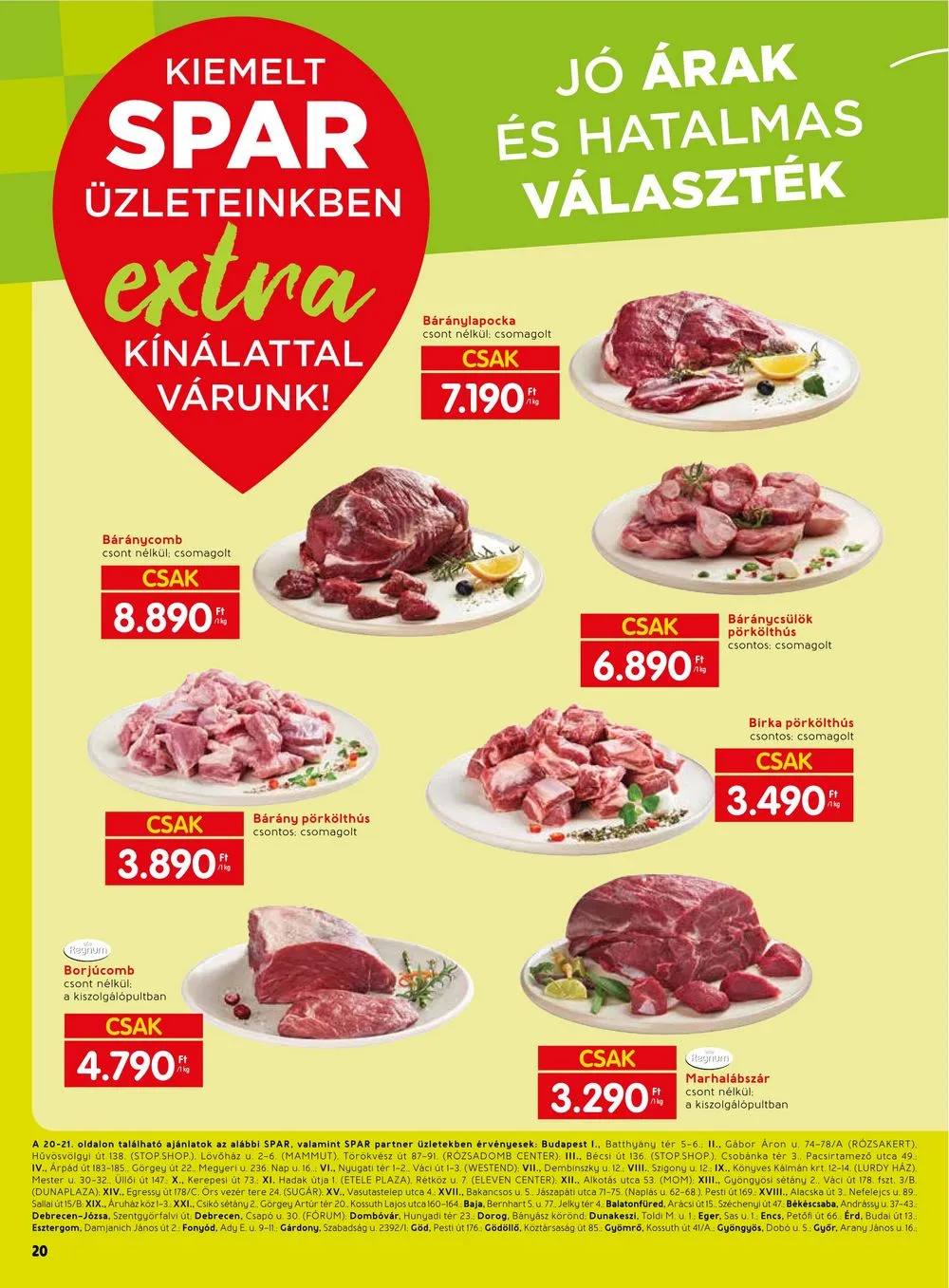 Spar akciós újság Extra 09.21–09.27