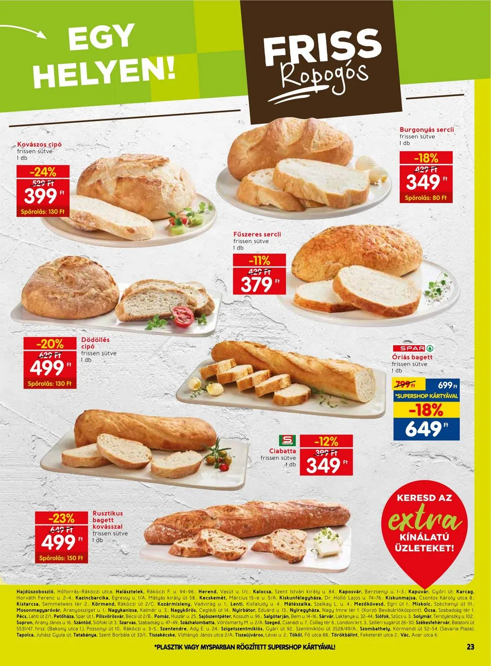 Spar akciós újság Extra 09.28–10.04 – 4. oldal