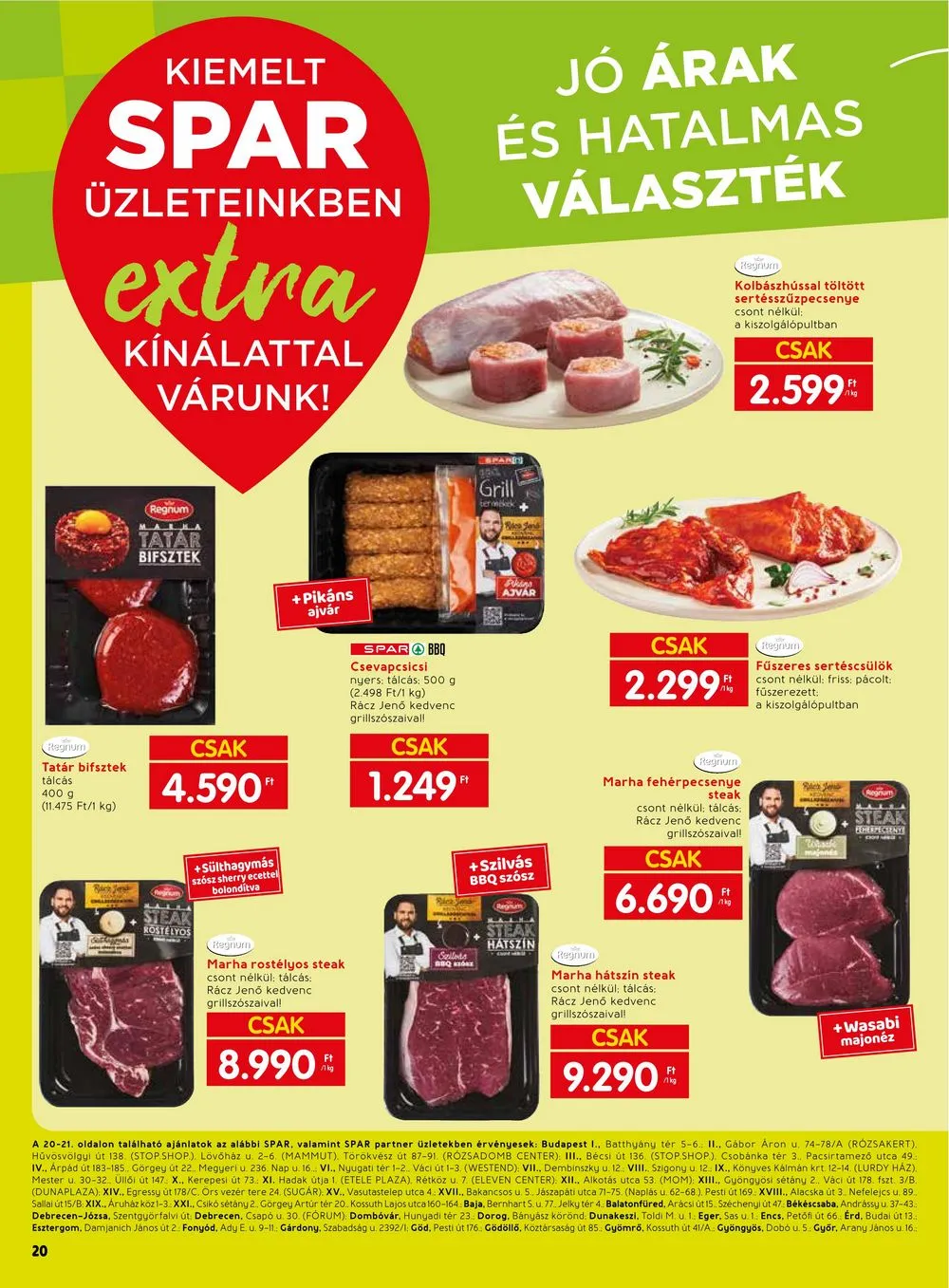Spar akciós újság Extra 10.05–10.11
