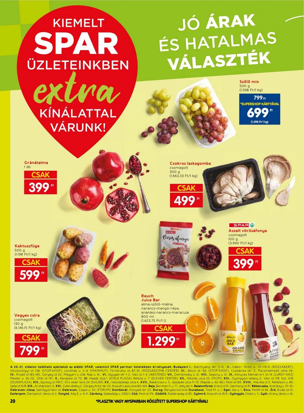Spar akciós újság Extra 10.12–10.18