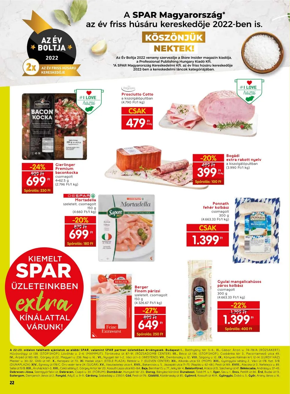 Spar akciós újság Extra 10.19–10.25 – 3. oldal