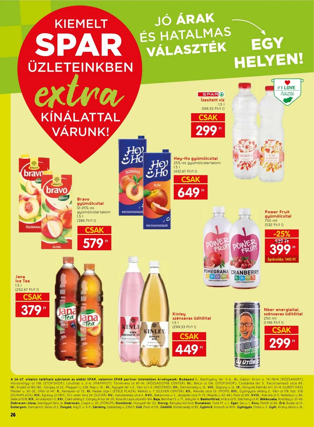 Spar akciós újság Extra 10.26–10.31 – 7. oldal