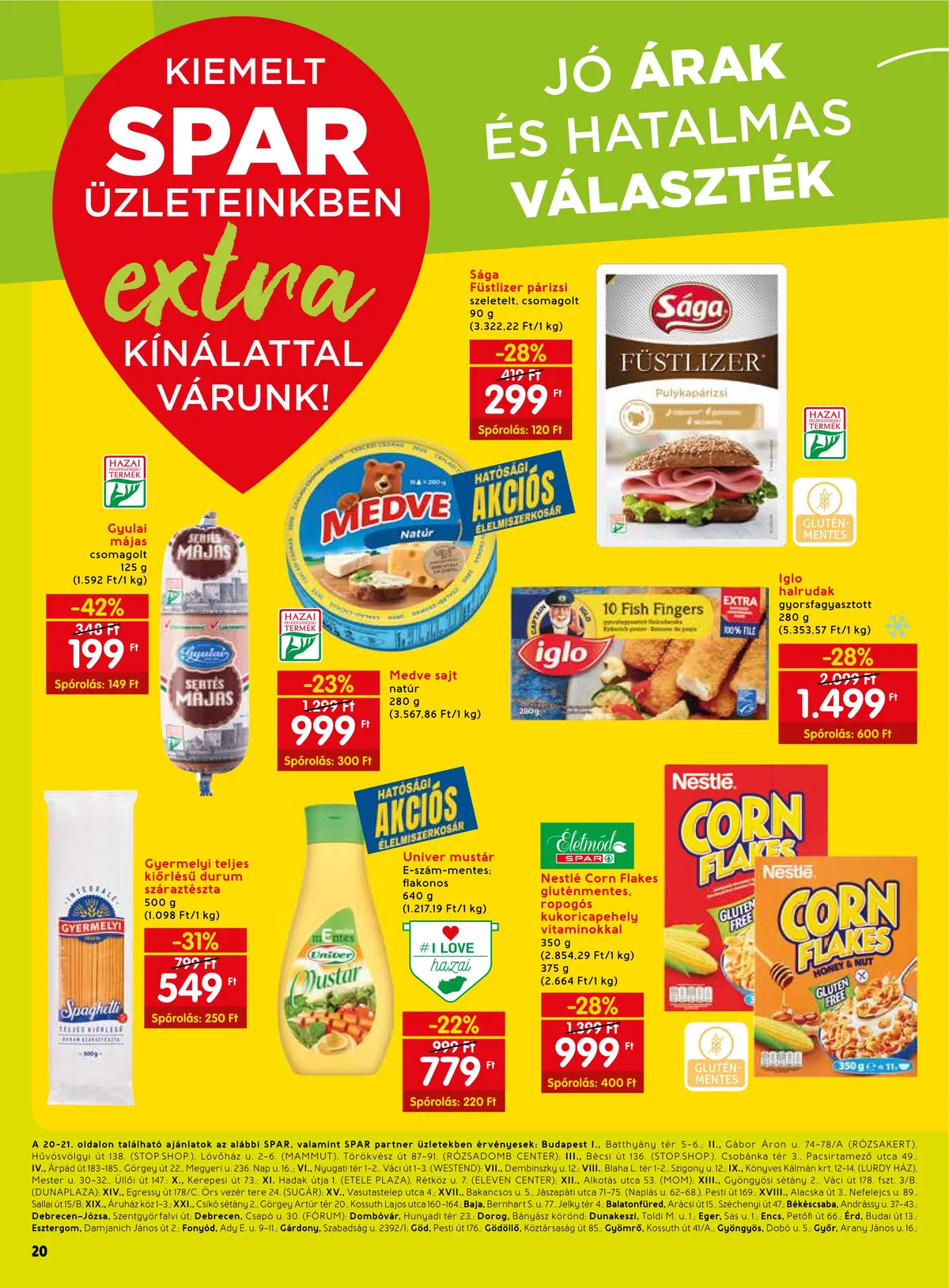 Spar akciós újság Extra 11.16–11.22