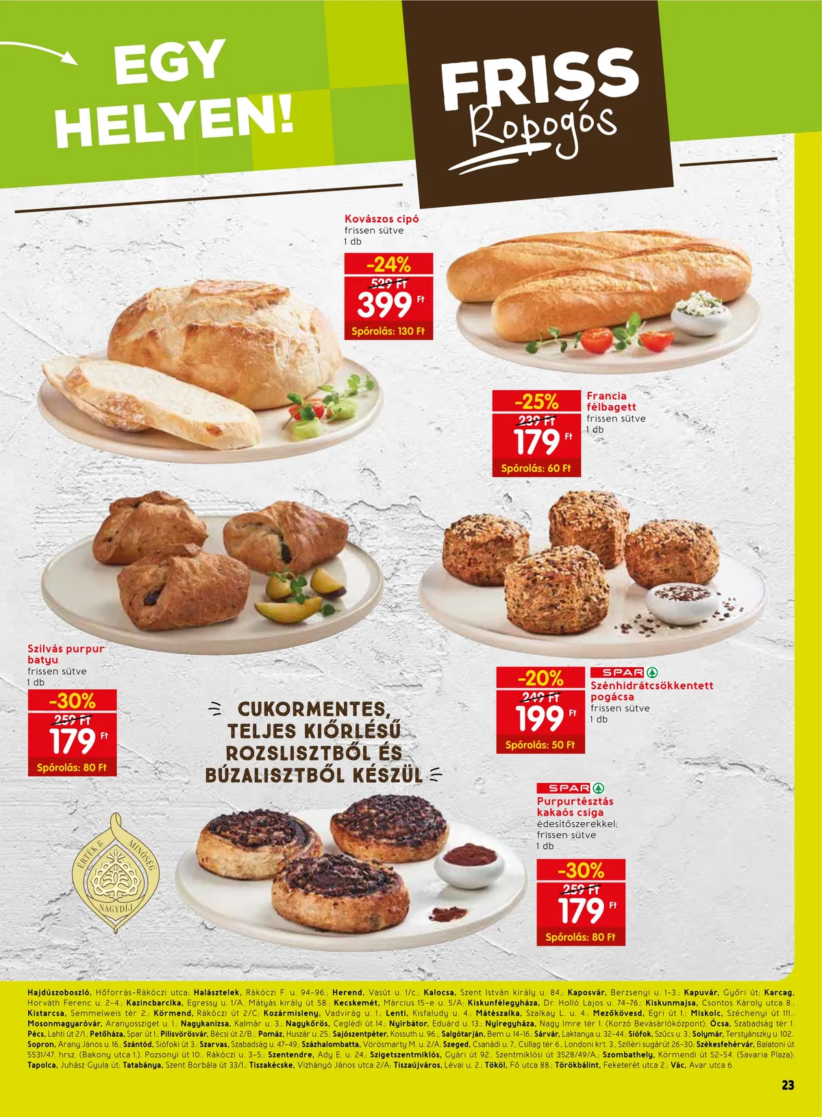 Spar akciós újság Extra 11.16–11.22 – 4. oldal