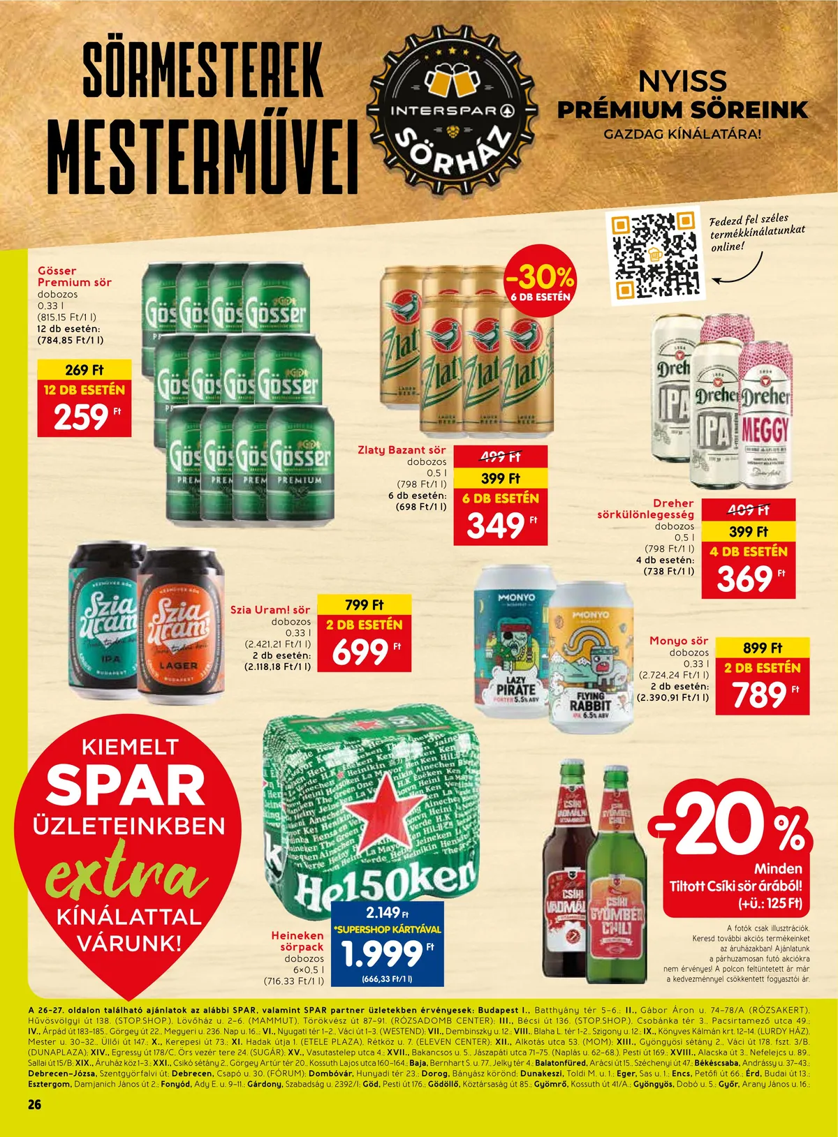 Spar akciós újság Extra 11.16–11.22 – 7. oldal