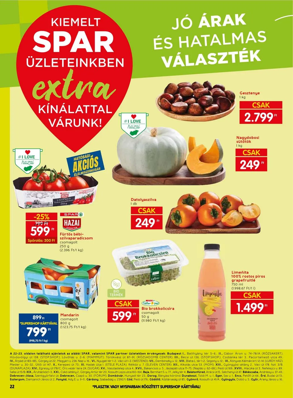 Spar akciós újság Extra 11.23–11.29 – 3. oldal