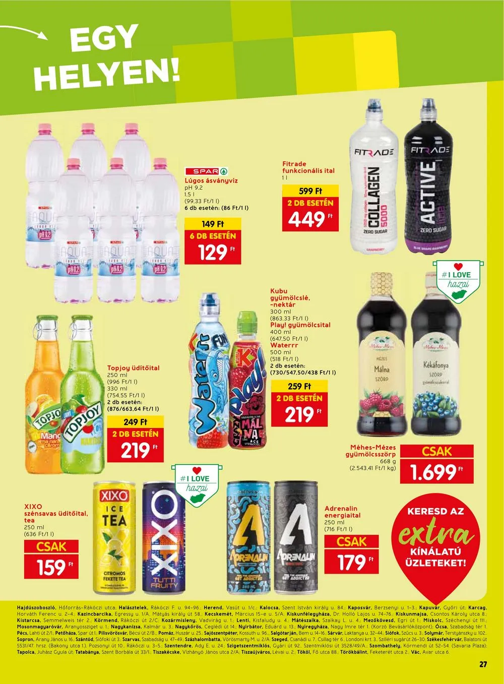 Spar akciós újság Extra 11.23–11.29 – 8. oldal