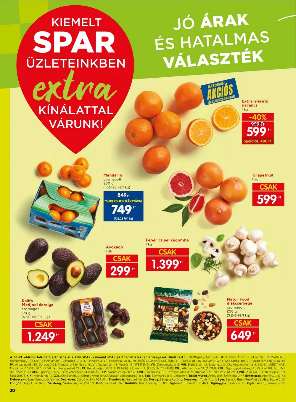Spar akciós újság Extra 01.02–01.10