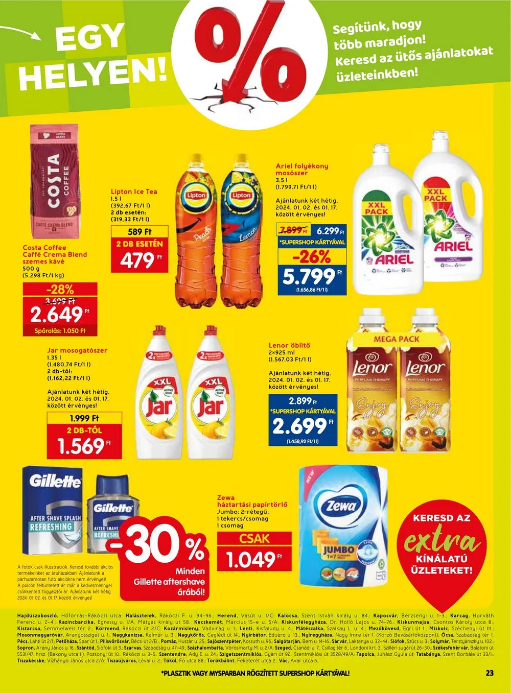 Spar akciós újság Extra 01.02–01.10 – 4. oldal