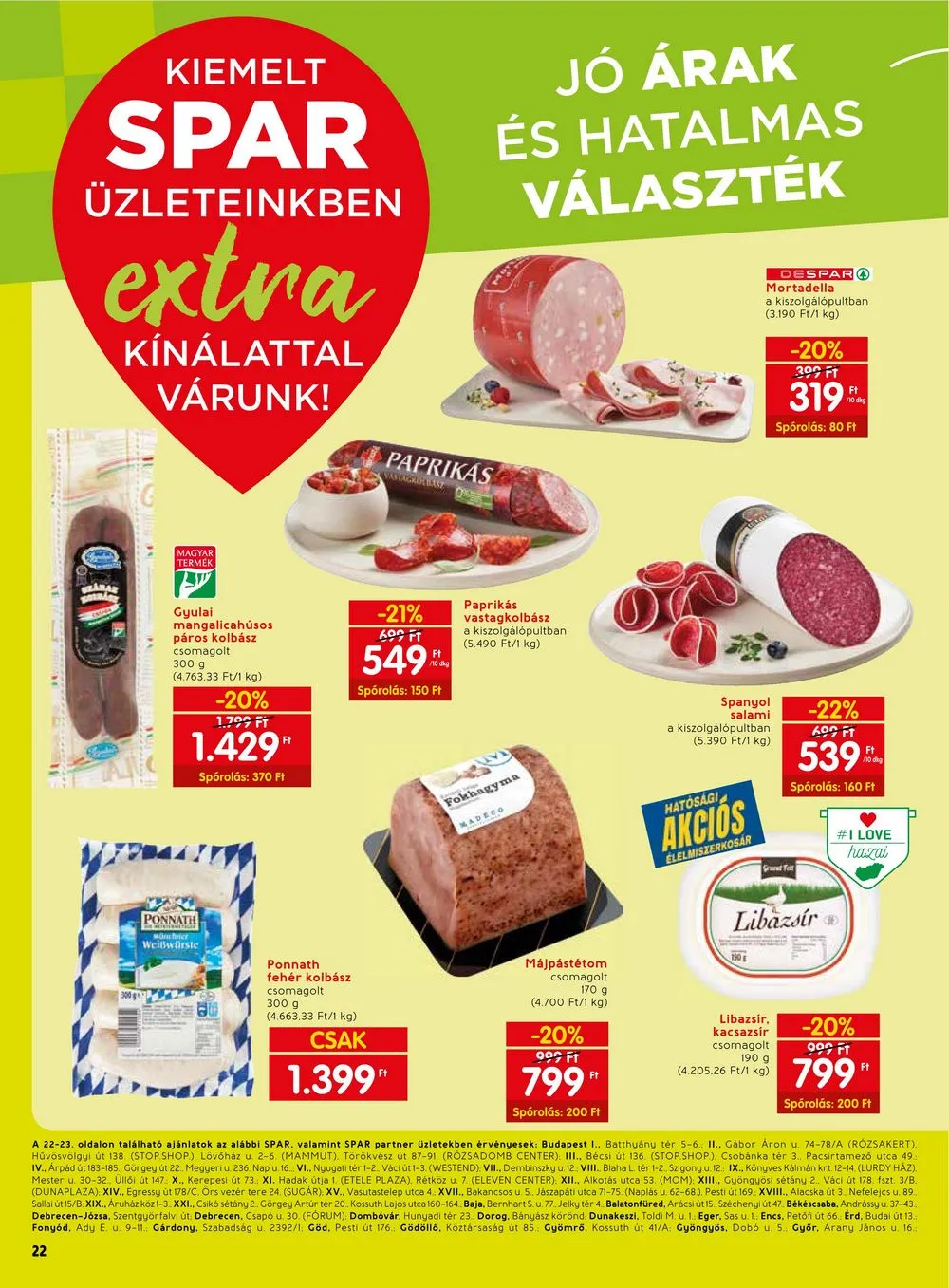 Spar akciós újság Extra 01.11–01.17 – 3. oldal