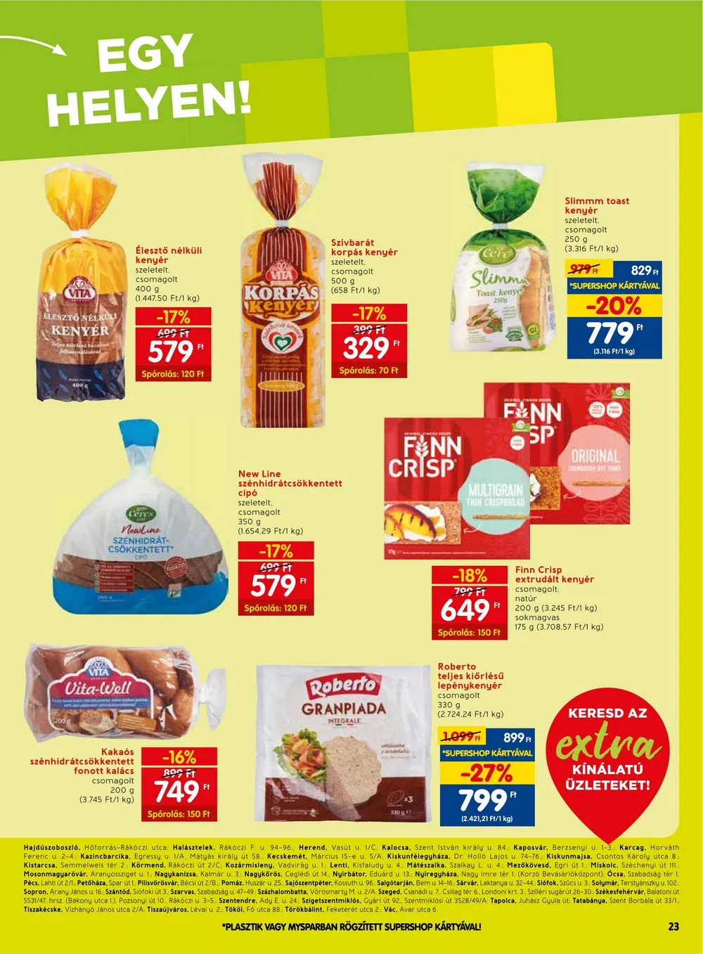 Spar akciós újság Extra 01.11–01.17 – 4. oldal