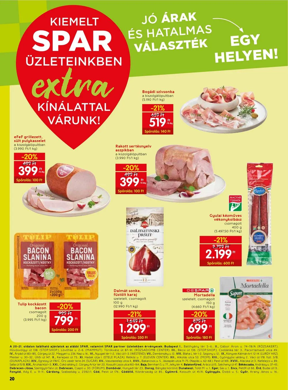 Spar akciós újság Extra 01.18–01.24