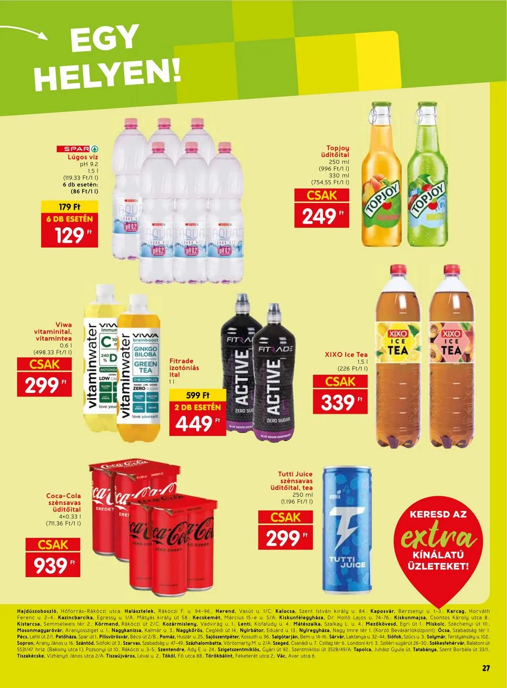 Spar akciós újság Extra 01.18–01.24 – 8. oldal