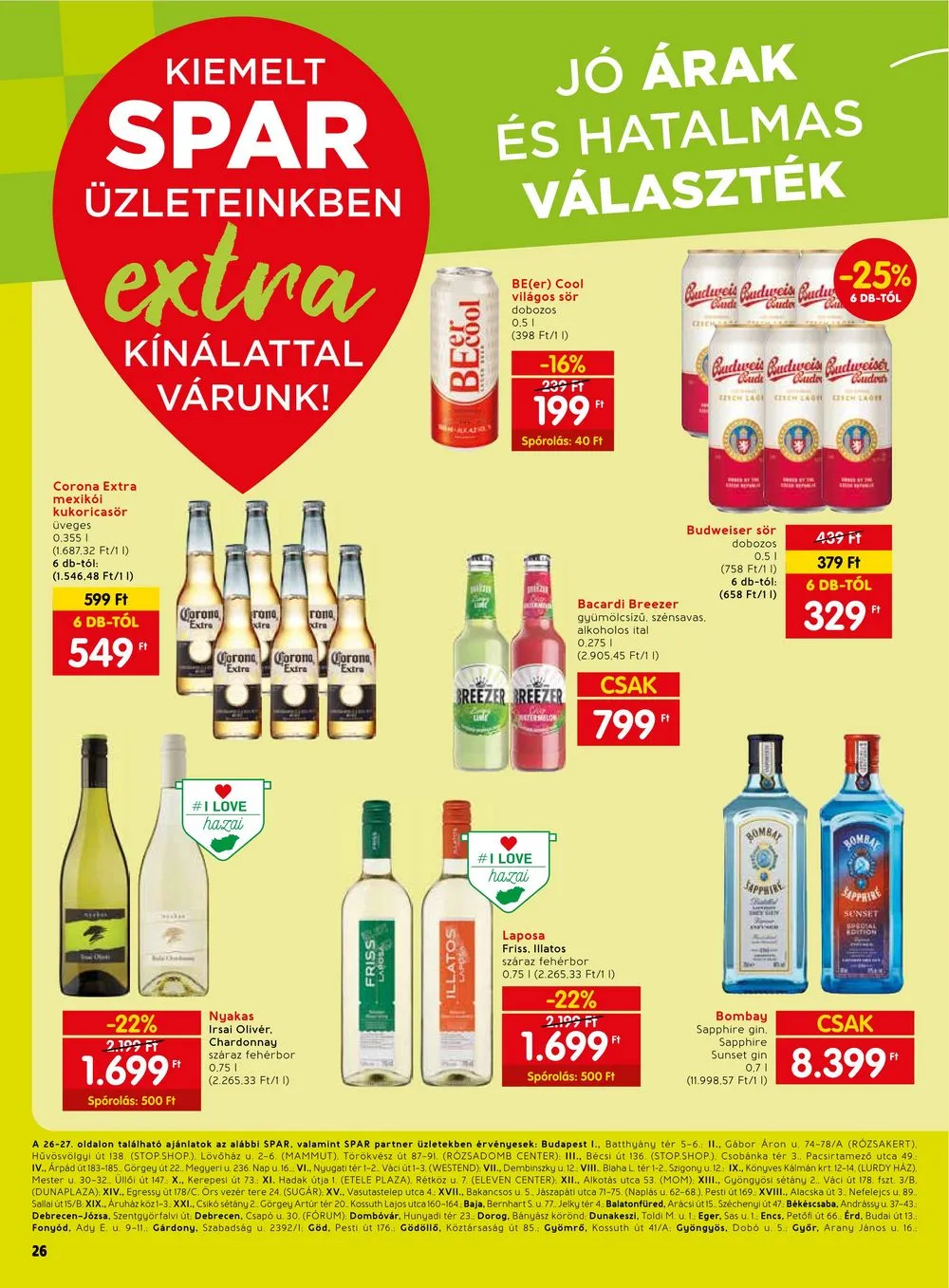 Spar akciós újság Extra 01.25–01.31 – 7. oldal