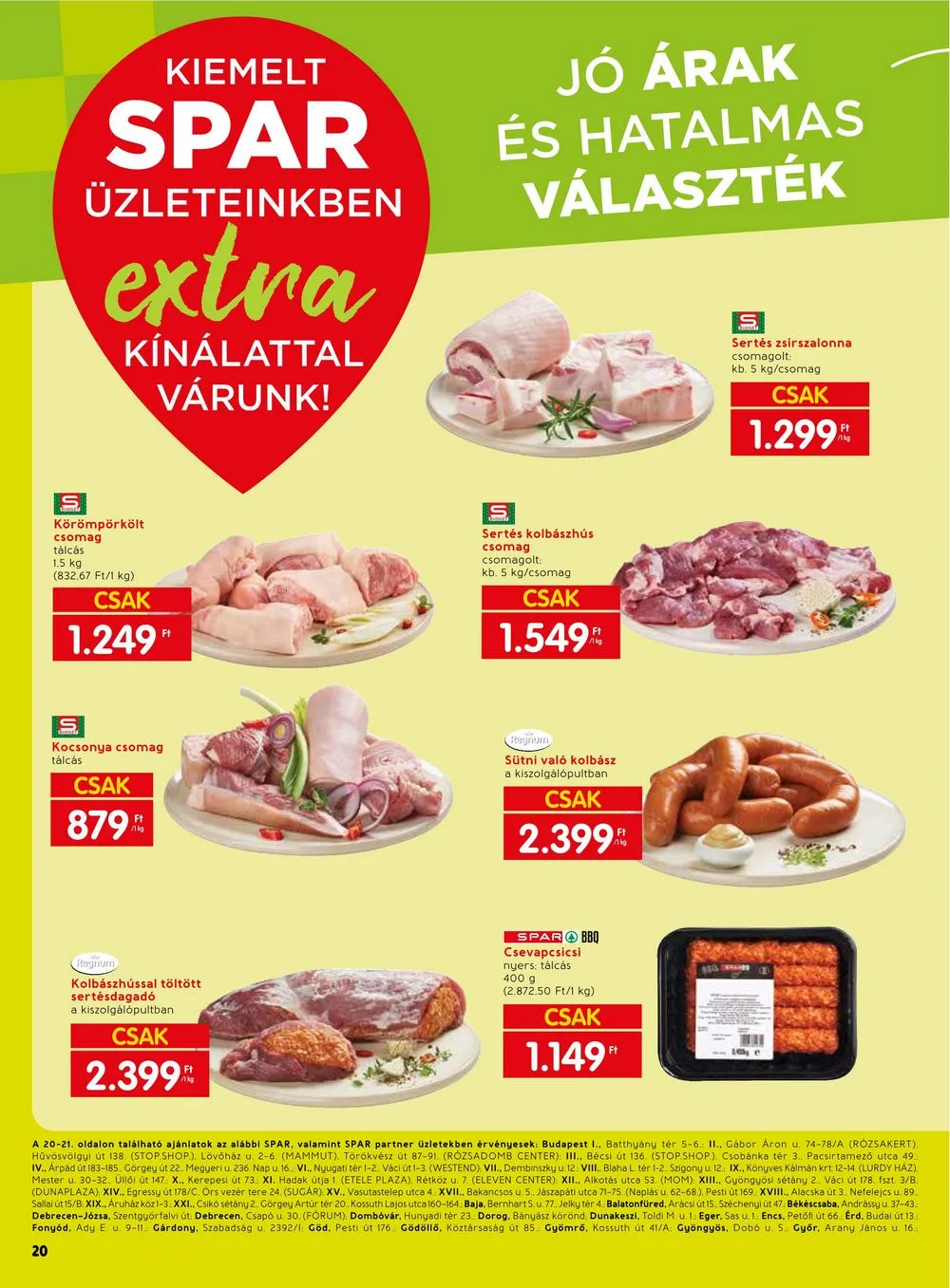 Spar akciós újság Extra 02.15–02.21