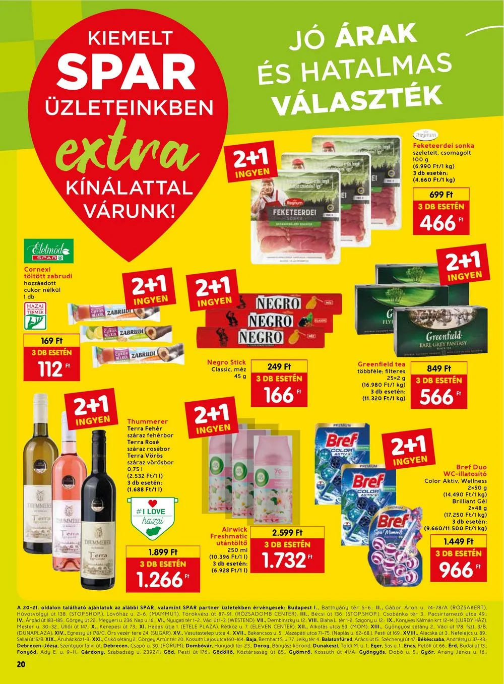 Spar akciós újság Extra 02.22–02.28