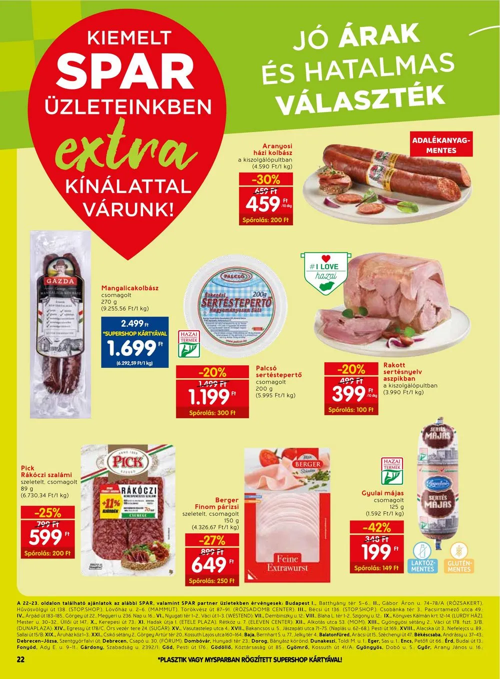 Spar akciós újság Extra 02.22–02.28 – 3. oldal