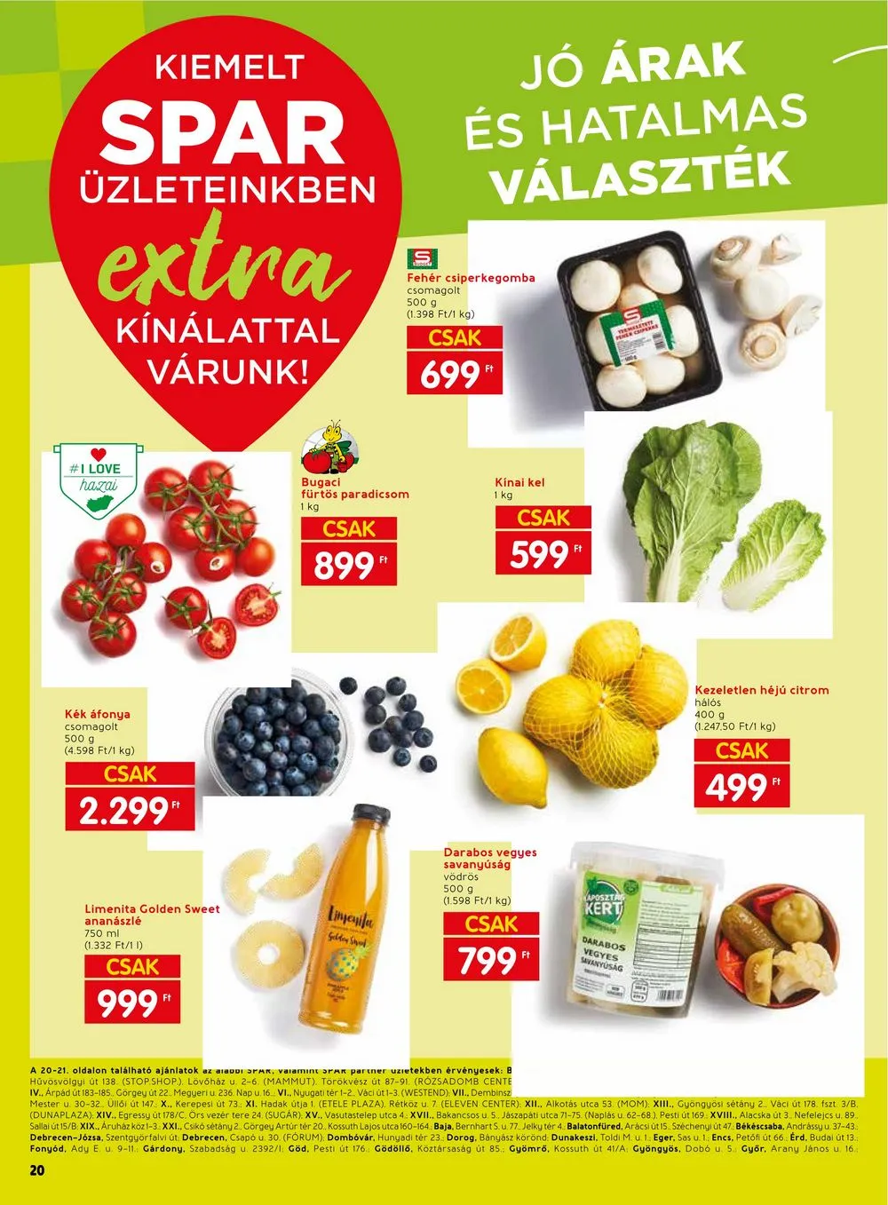 Spar akciós újság Extra 04.11–04.17