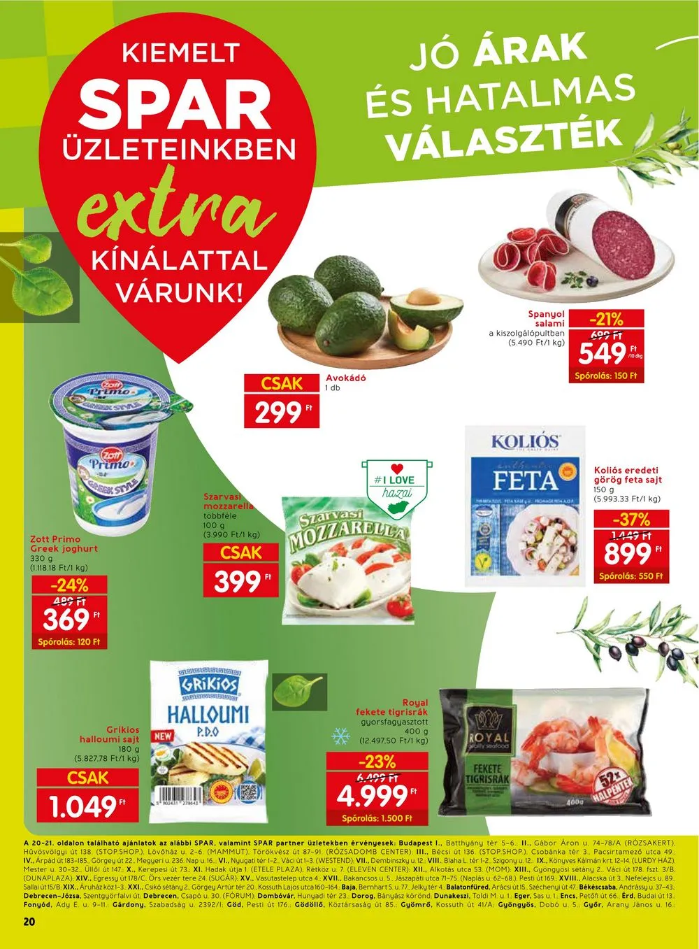 Spar akciós újság Extra 04.18–04.24