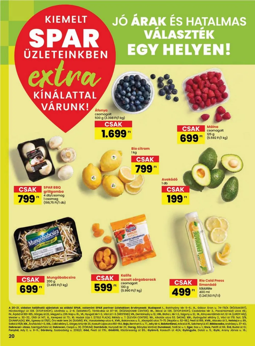 Spar akciós újság Extra 05.23–05.29