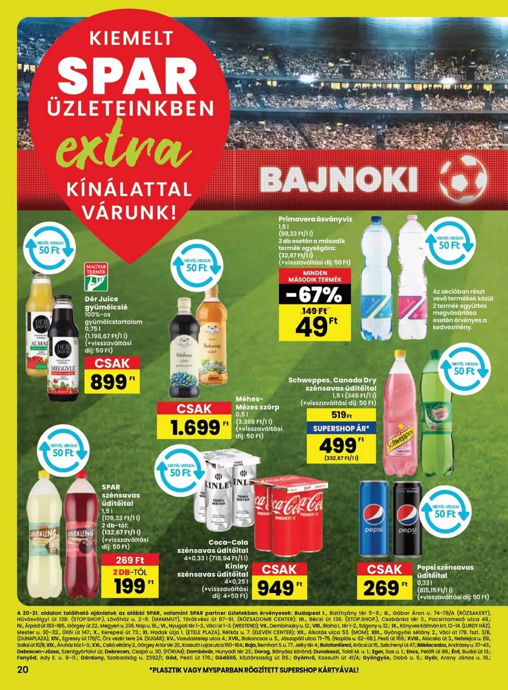 Spar akciós újság Extra 06.20–06.26