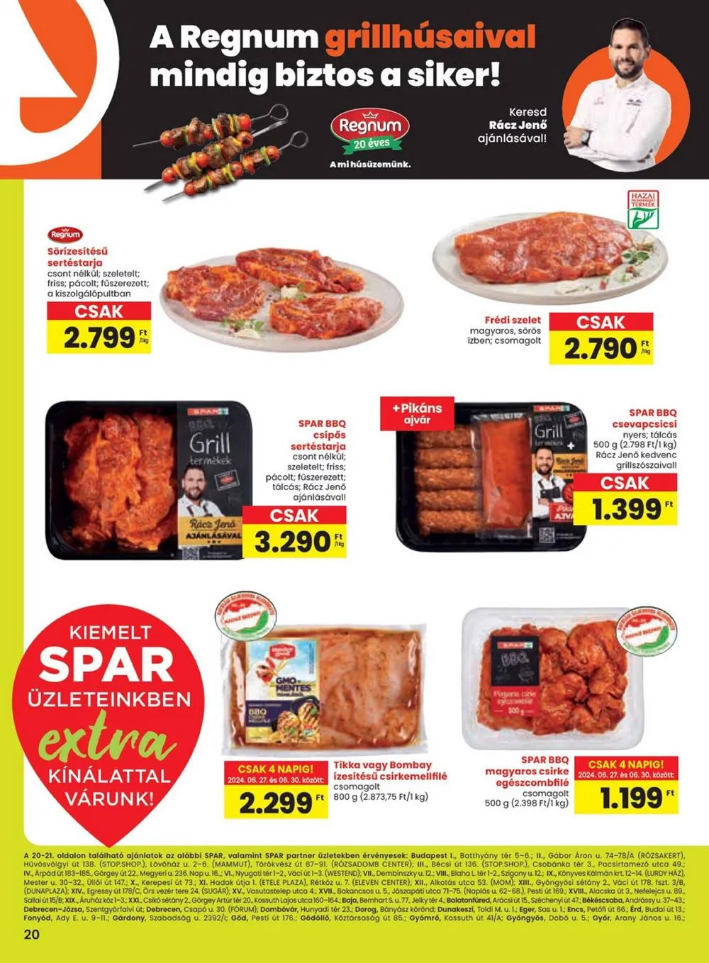 Spar akciós újság Extra 06.27–07.03